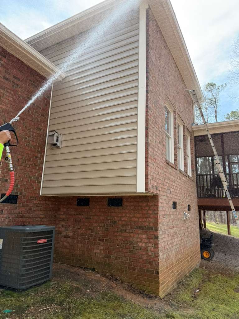Siding after soft wash